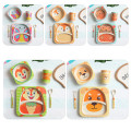 Lion Carton Bamboo Fiber Kids Dinnerware Set